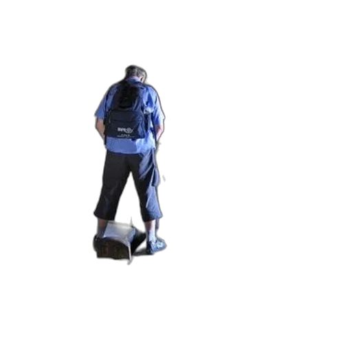 jacket, umbrella, staff, robot transparent PNG cut-out