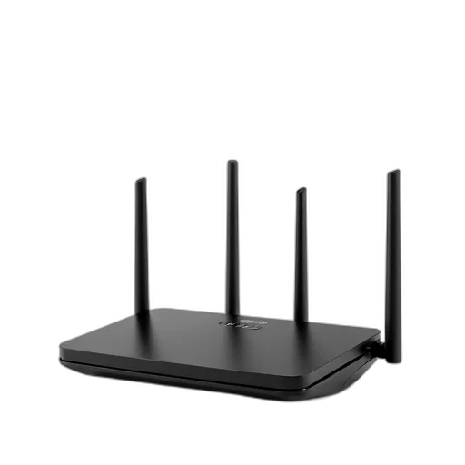 crown, black, wireless, router transparent PNG cut-out
