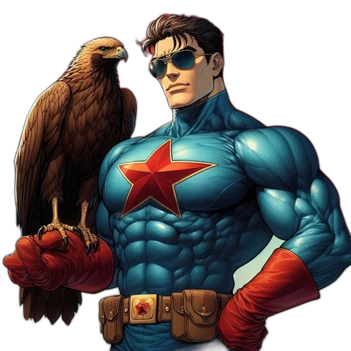 comic book art, concept art, cartoon, photorealistic transparent PNG cut-out
