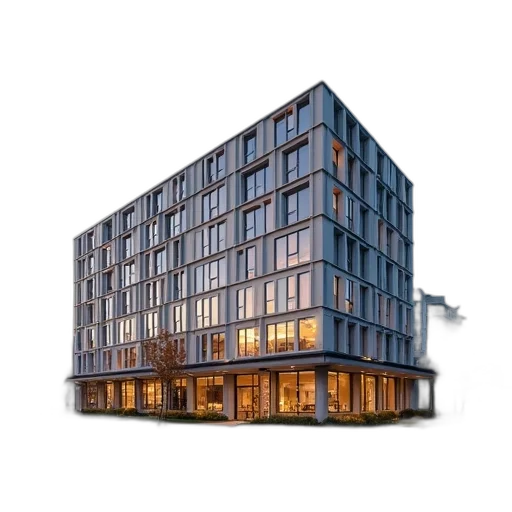 building, furniture, 3d render, concept art transparent PNG cut-out