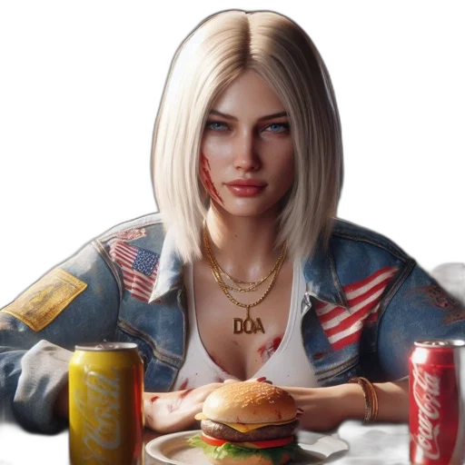 jacket, food, face, weapon transparent PNG cut-out