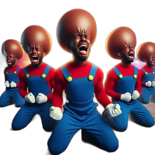 mask, robot, hair, creature transparent PNG cut-out