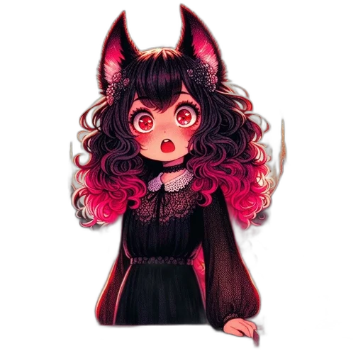 creature, dress, mask, staff transparent PNG cut-out