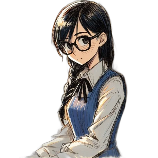 staff, dress, jacket, face transparent PNG cut-out