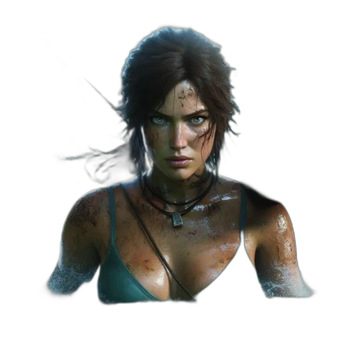 face, weapon, concept art, photorealistic transparent PNG cut-out