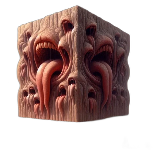 furniture, face, mask, creature transparent PNG cut-out