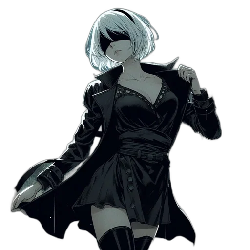 jacket, mask, weapon, dress transparent PNG cut-out