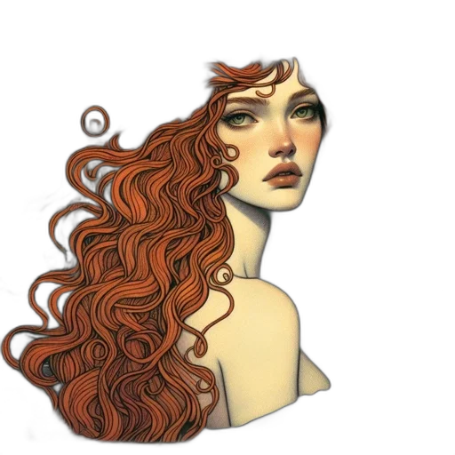 hair, face, crown, jewelry transparent PNG cut-out