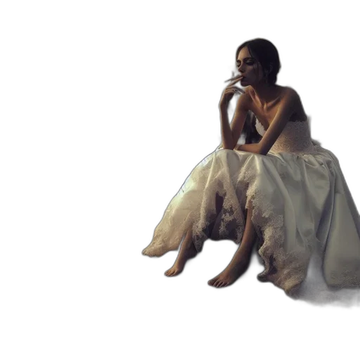 dress, concept art, photorealistic, watercolor transparent PNG cut-out