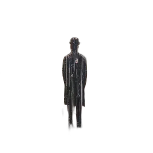 jacket, dress, staff, robot transparent PNG cut-out