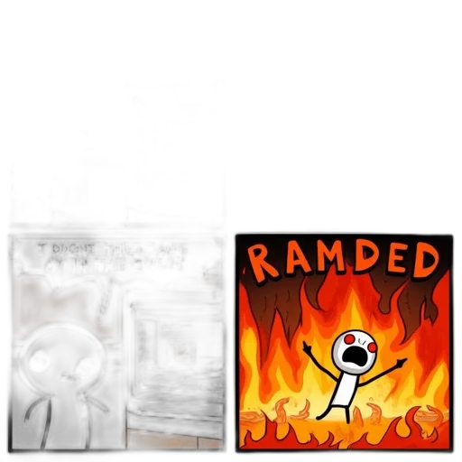 food, concept art, fire, comic transparent PNG cut-out