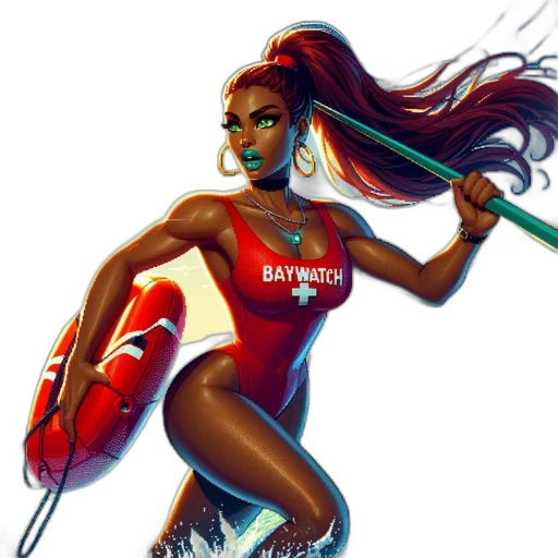 comic book art, concept art, fantasy art, cartoon transparent PNG cut-out