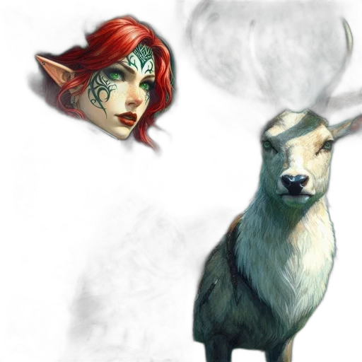 fantasy art, concept art, photorealistic, pixel art transparent PNG cut-out