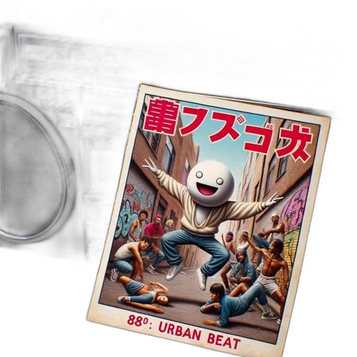mask, old, boombox, colorful transparent PNG cut-out