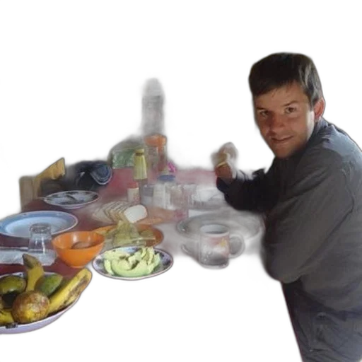 food, 3d render, photorealistic, person transparent PNG cut-out
