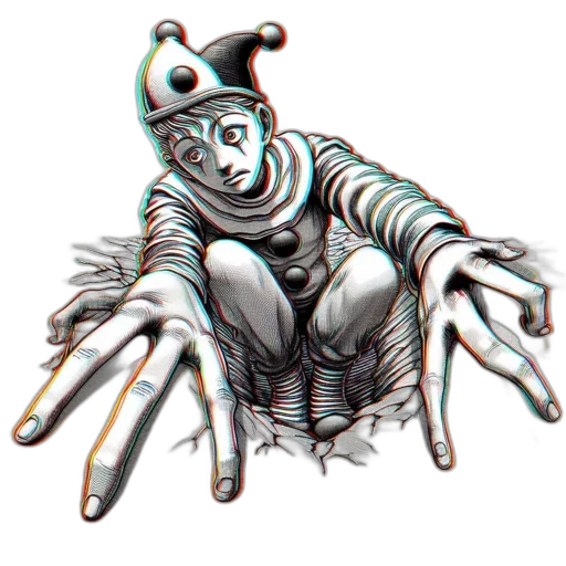 creature, robot, mask, staff transparent PNG cut-out