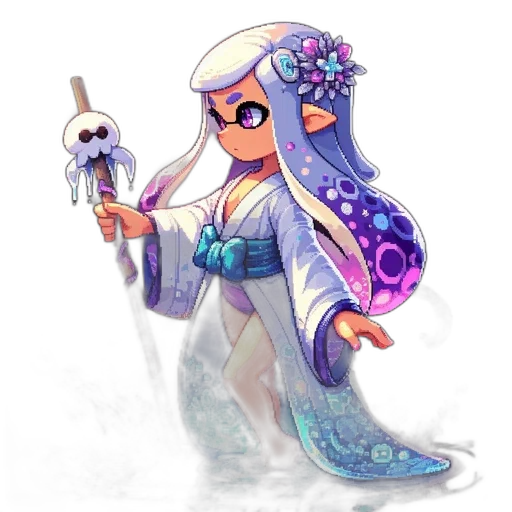 staff, fantasy art, concept art, pixel art transparent PNG cut-out