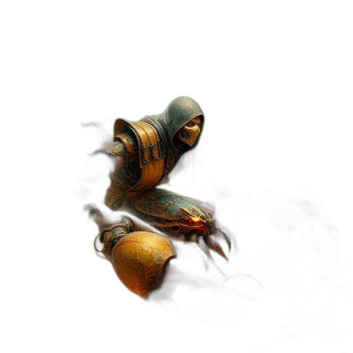 weapon, creature, dragon, mask transparent PNG cut-out