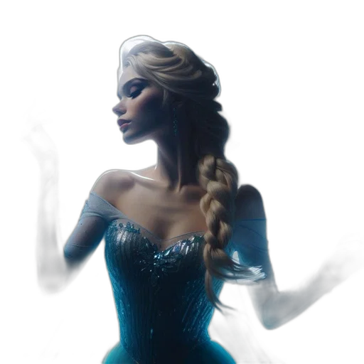 dress, crown, concept art, fantasy art transparent PNG cut-out