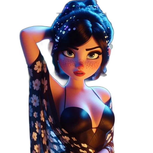 dress, jewelry, 3d render, concept art transparent PNG cut-out