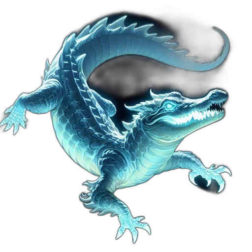 dragon, creature, staff, animal transparent PNG cut-out