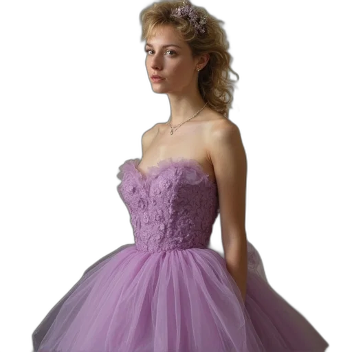 dress, jewelry, crown, photorealistic transparent PNG cut-out