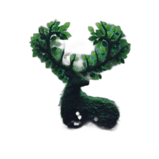 crown, mask, tree, creature transparent PNG cut-out