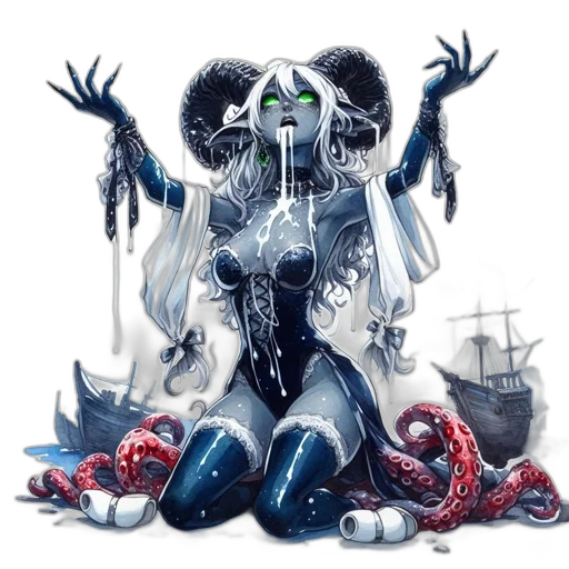 creature, concept art, fantasy art, pixel art transparent PNG cut-out