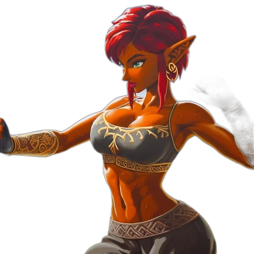 concept art, fantasy art, comic book art, 3d render transparent PNG cut-out