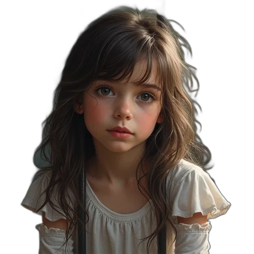 face, dress, hair, jewelry transparent PNG cut-out