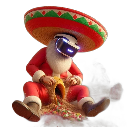 robot, staff, hat, food transparent PNG cut-out