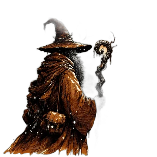 mask, staff, creature, hat transparent PNG cut-out