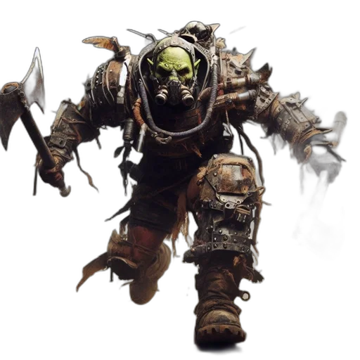 creature, mask, weapon, staff transparent PNG cut-out