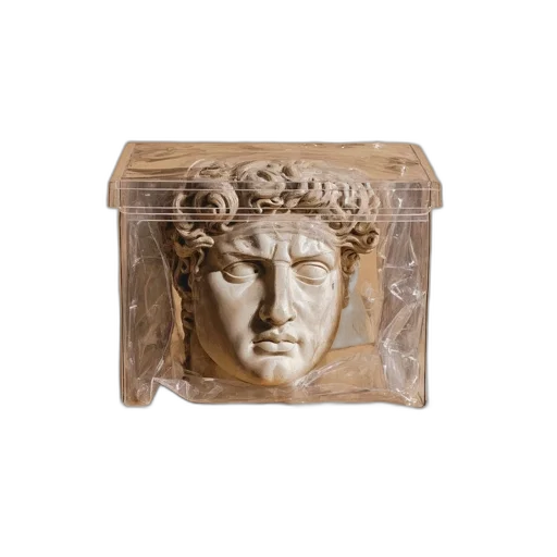 furniture, crown, face, 3d render transparent PNG cut-out