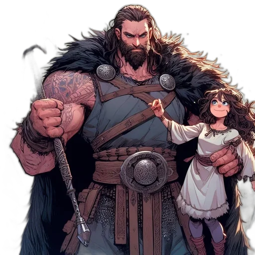 comic book art, concept art, fantasy art, strong transparent PNG cut-out