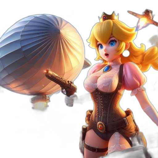 concept art, 3d render, fantasy art, animated transparent PNG cut-out