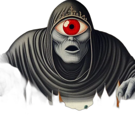 mask, robot, creature, staff transparent PNG cut-out