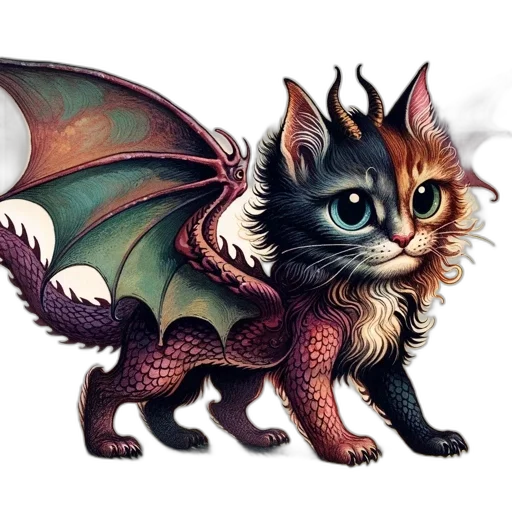 dragon, creature, animal, fantasy art transparent PNG cut-out