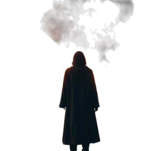 jacket, dress, mask, face transparent PNG cut-out