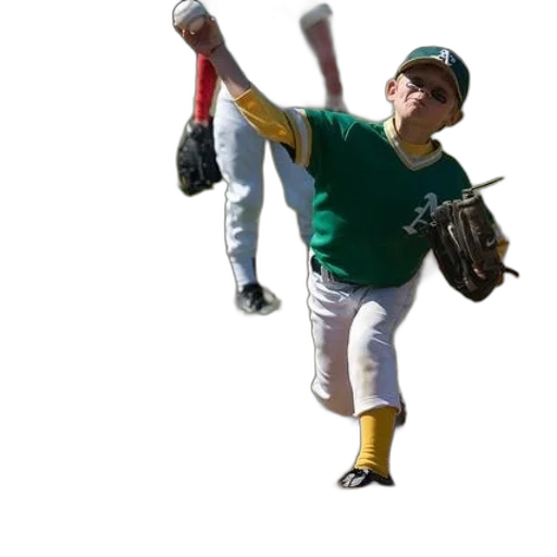creature, young, baseball, player transparent PNG cut-out