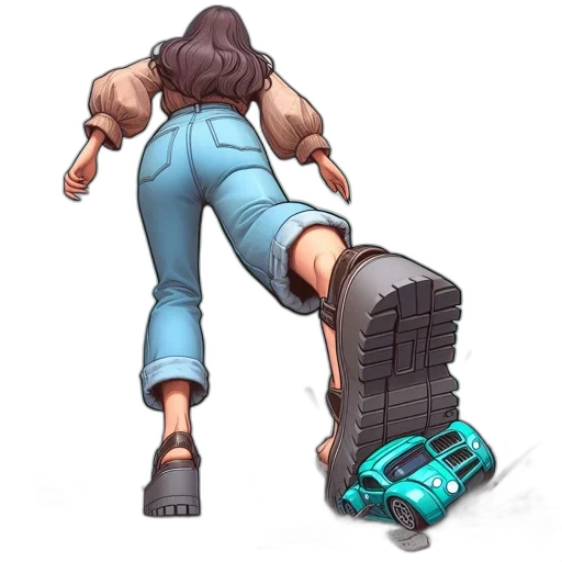 shoes, robot, weapon, jacket transparent PNG cut-out