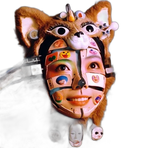 mask, staff, animal, robot transparent PNG cut-out