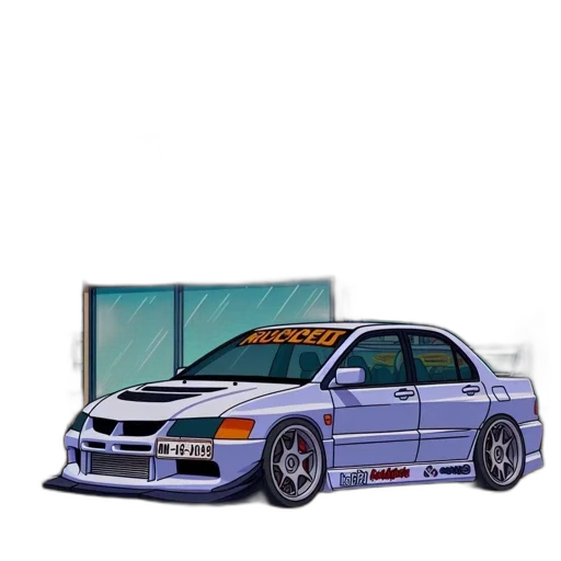 car, weapon, animal, vaporwave transparent PNG cut-out