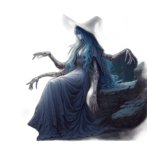 dress, hat, creature, dragon transparent PNG cut-out