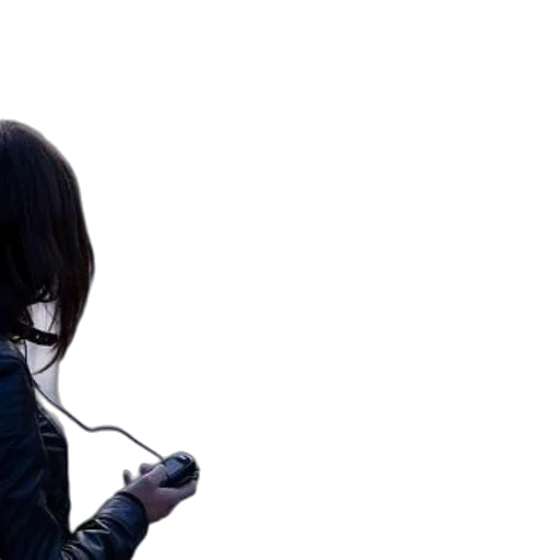 staff, jacket, hair, weapon transparent PNG cut-out