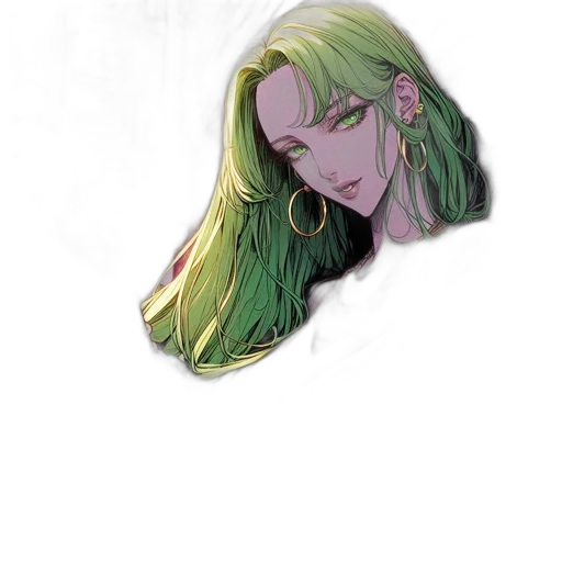 hair, face, mask, crown transparent PNG cut-out
