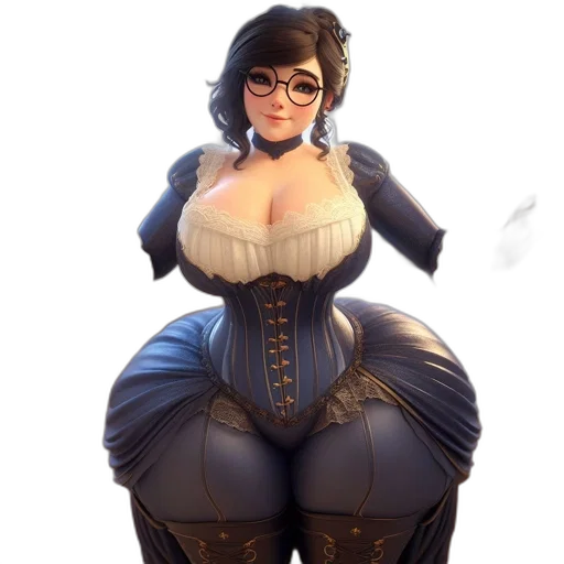 dress, staff, weapon, robot transparent PNG cut-out
