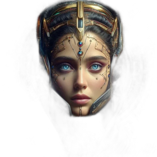 face, mask, crown, jewelry transparent PNG cut-out