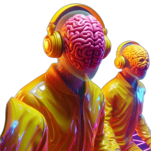 mask, cyberpunk, concept art, vaporwave transparent PNG cut-out