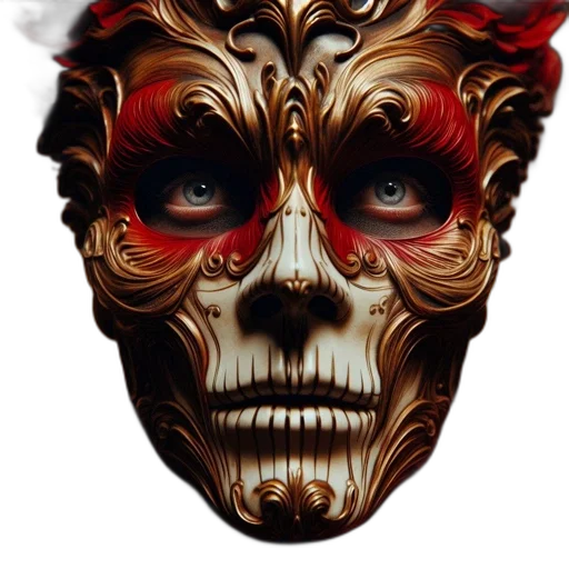 mask, face, photorealistic, 3d render transparent PNG cut-out